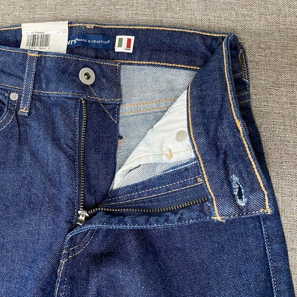 Levi's 721 Selvedge Skinny Denim Jean Women 25 x 30 High Rise Italian Fabric NWT - Picture 4 of 16